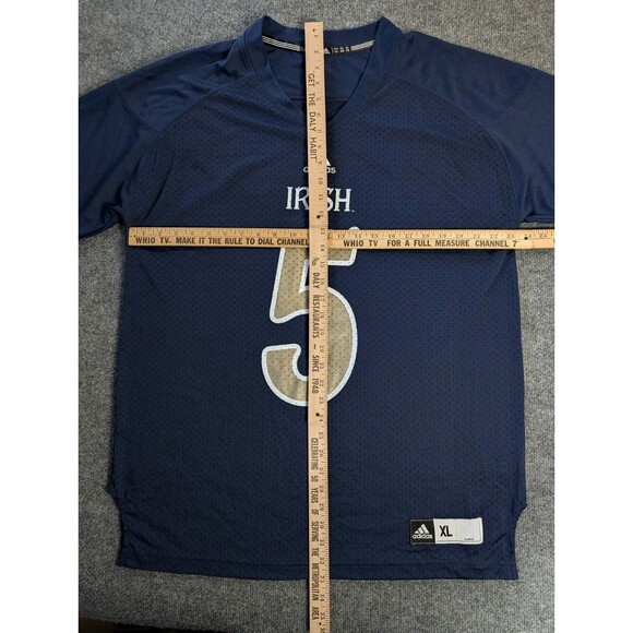 Notre Dame Fighting Irish Football Jersey Mens Extra Large Blue #5 NCAA College - Picture 9 of 14